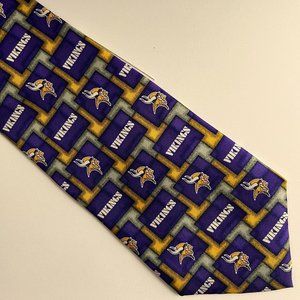 NFL VIKINGS Novelty Tie Purple & Gold NWOT
